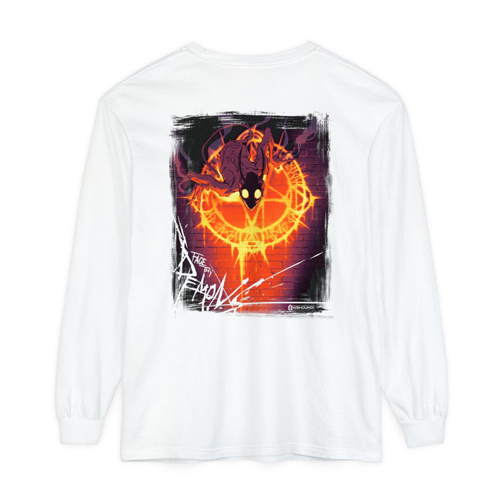 FACE THY DEMONS - WHITE LONG SLEEVE TEE