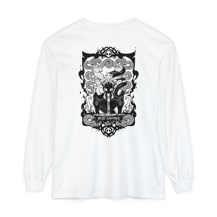 ACID DAMAGE: THE SPAWNING - WHITE LONG SLEEVE TEE